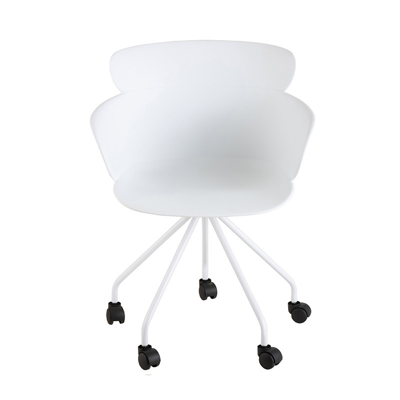 Chaise de bureau blanche design - Jina