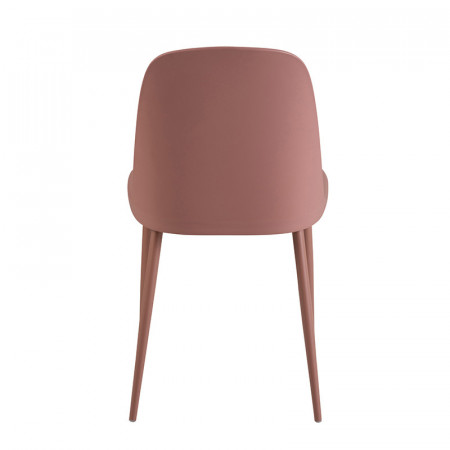 Chaise de cuisine rose dossier haut - Rosa 