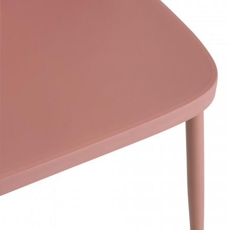 Chaise de cuisine rose dossier haut - Rosa 