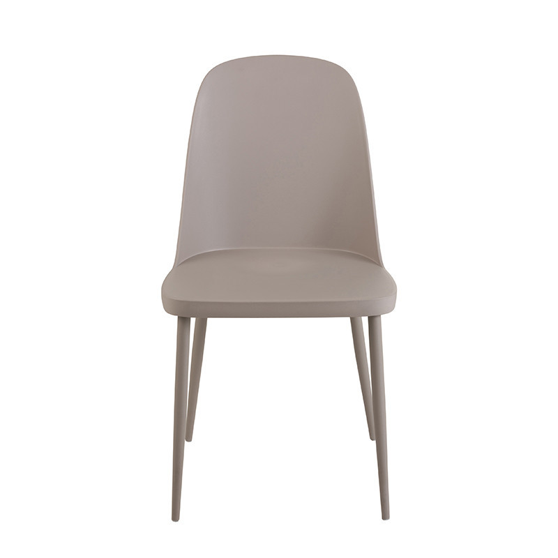 Chaise de cuisine grise dossier haut - Rosa