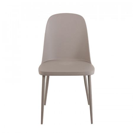 Chaise de cuisine grise dossier haut - Rosa